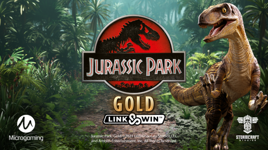 Microgaming to unleash new branded slot Jurassic Park Gold