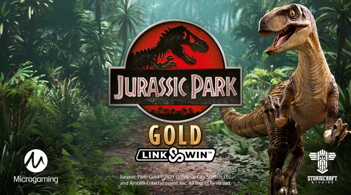 Microgaming to unleash new branded slot Jurassic Park Gold